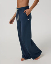 Halo Essential Wideleg Pant - Long | Blue Coast Heather