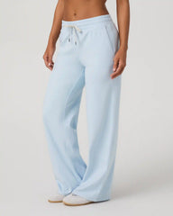Halo Essential Wideleg Pant | Soft Sky Heather