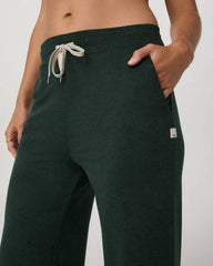 Halo Essential Wideleg Pant - Long | Evergreen Heather