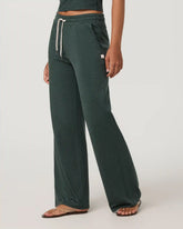 Halo Essential Wideleg Pant - Short | Hemlock Heather