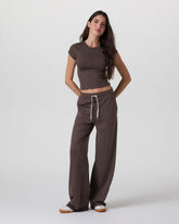 Halo Essential Wideleg Pant | Java Heather
