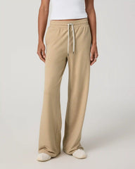 Halo Essential Wideleg Pant - Short | Khaki Heather