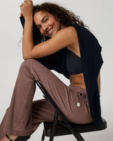 Halo Essential Wideleg Pant | Sable Heather
