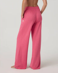 Halo Essential Wideleg Pant - Short | Sunset Pink Heather