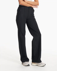 Womens Vuori Meta™ Wideleg Pant - Long | Black