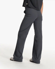 Womens Vuori Meta™ Wideleg Pant - Long | Charcoal
