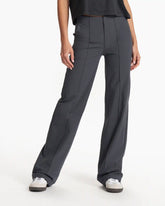 Womens Vuori Meta™ Wideleg Pant - Long | Charcoal