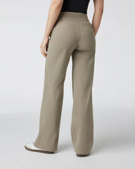 Womens Vuori Meta™ Wideleg Pant - Long | Taupe