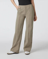 Womens Vuori Meta™ Wideleg Pant - Long | Taupe
