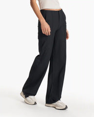 Womens Vuori Meta™ Wideleg Pant | Black