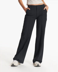 Womens Vuori Meta™ Wideleg Pant | Black
