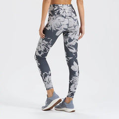 Clean Elevation Legging | Charcoal Big Flower