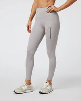 Evolve Zipped Legging | Soft Pewter