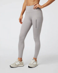 Evolve Zipped Legging | Soft Pewter