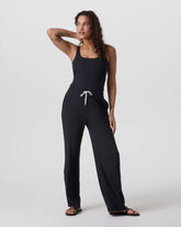 Pose Scoop Jumpsuit - Short | Black