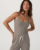 Pose Scoop Jumpsuit | Smokey Taupe
