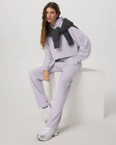 Sedona Straight Leg Sweatpant | Lavender Ice