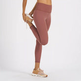 Rib Studio Legging | Terracotta