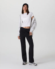 Halo Straight Leg Trouser | Solid Black