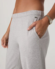 Halo Modern Straight Leg Pant-Short | Pale Grey Heather