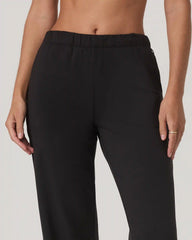 Halo Modern Straight Leg Pant-Short | Solid Black