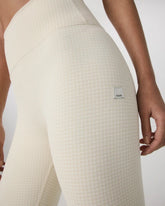 Micro Houndstooth Legging | Natural Micro Houndstooth