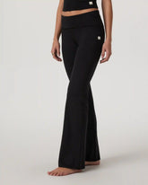 Halo Foldover Pant | Black Heather