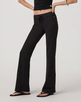 Halo Low Rise Slim Flare Pant | Solid Black