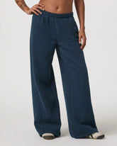 Restore Ultra Wideleg Sweatpant - Short | Ocean Blue