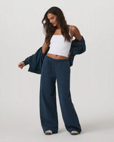 Restore Ultra Wideleg Sweatpant - Long | Ocean Blue
