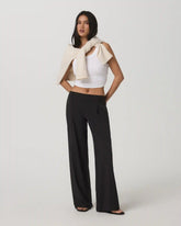 Villa Wideleg Trouser - Short | Black