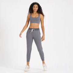 Lux Rib Performance Jogger | Heather Grey