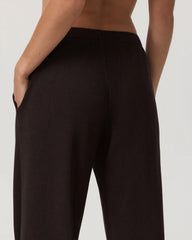 Waffle Wideleg Pant | Dark Java
