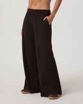 Waffle Wideleg Pant | Dark Java