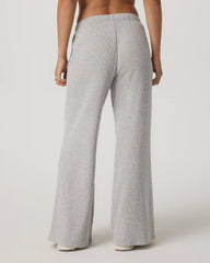 Waffle Wideleg Pant | Light Heather Grey