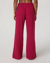 Waffle Wideleg Pant | Strawberry