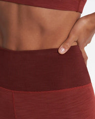 Lux Rib Studio Legging | Currant Heather