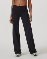 Granite Foldover Straight Leg | Black Heather