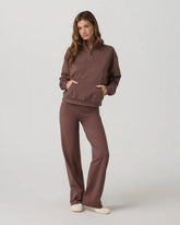 Granite Foldover Straight Leg | Sable Heather