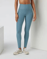 Clean Elevation Legging - Long | Smoke Blue Heather