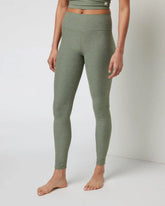 Clean Elevation Legging-Long | Pistachio Heather