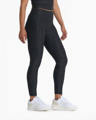 Clean Elevation Legging | Charcoal Heather Gingham