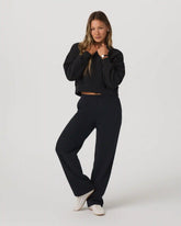 Restore Straight Leg Sweatpant-Short | Washed Black