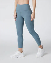 Studio Pocket Legging-Short | Smoke Blue