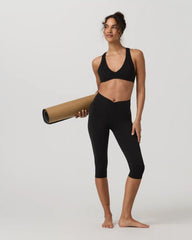 Vuori AllTheFeels™ Shirred Crop | Black