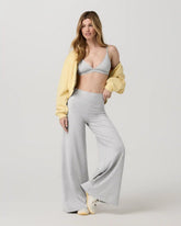 Halo Easy Wideleg Pant | Pale Grey Heather