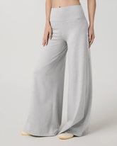 Halo Easy Wideleg Pant - Short | Pale Grey Heather