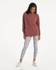Long-Sleeve Feather Tee | Cedar