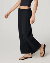 Trestles Twill Crop Wideleg Pant | Black