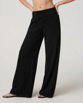 Sedona Midrise Wideleg Sweatpant - Short | Black